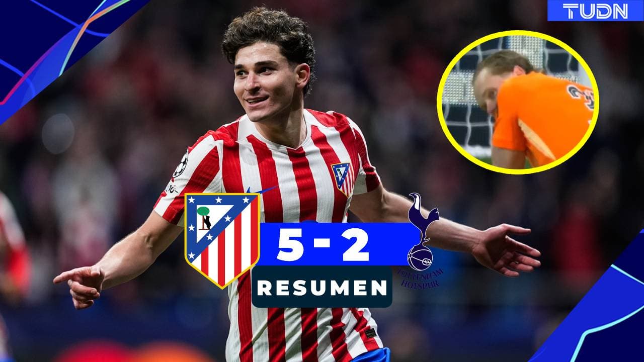 Osos del portero de Tottenham provocan goleada del Atleti