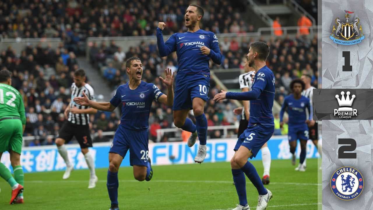 Chelsea sufrió…pero le ganó 2-1 al Newcastle y sigue con marca perfecta en la Premier League