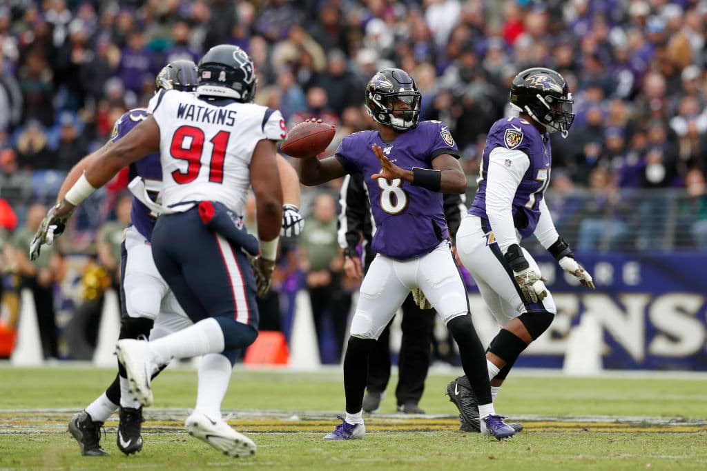 Baltimore vence sin problemas a los Houston Texans en un partido donde siempre tuvieron el control del juego.
