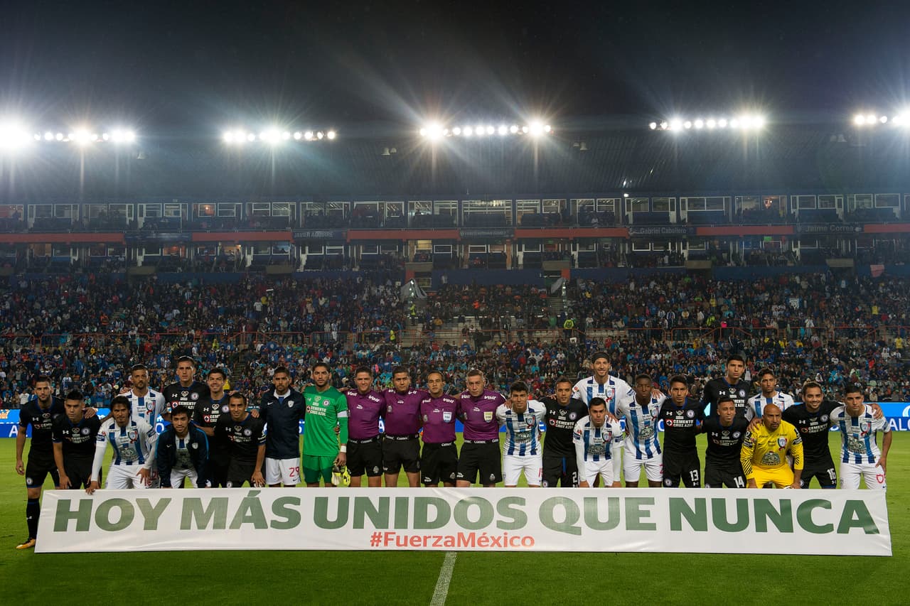 Muestras de apoyo en la Liga MX: Pachuca 4-0 Cruz Azul