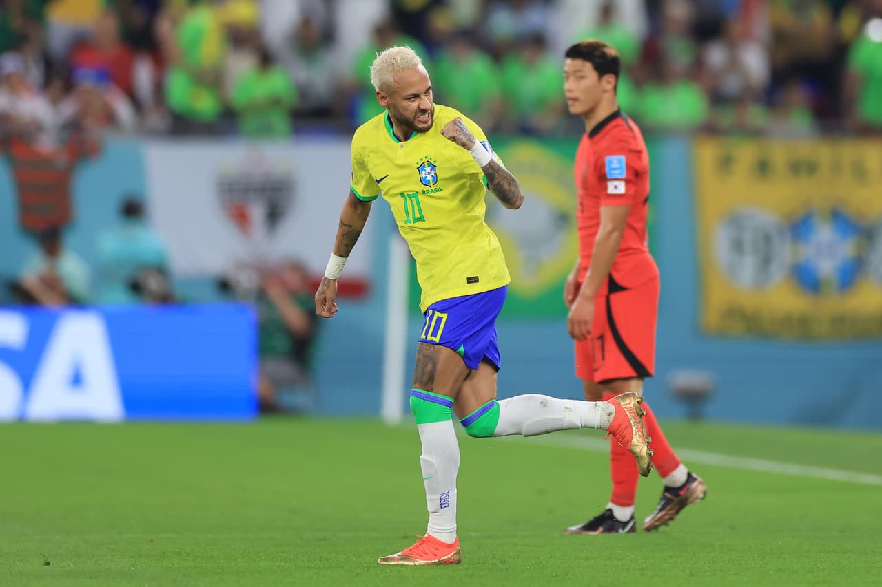 Neymar anota ante Corea del Sur, iguala a Ronaldo y se acerca a Pelé