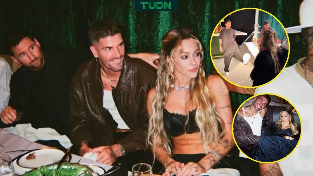 Lionel Messi y Rodrigo de Paul hacen dominadas con Stoessel