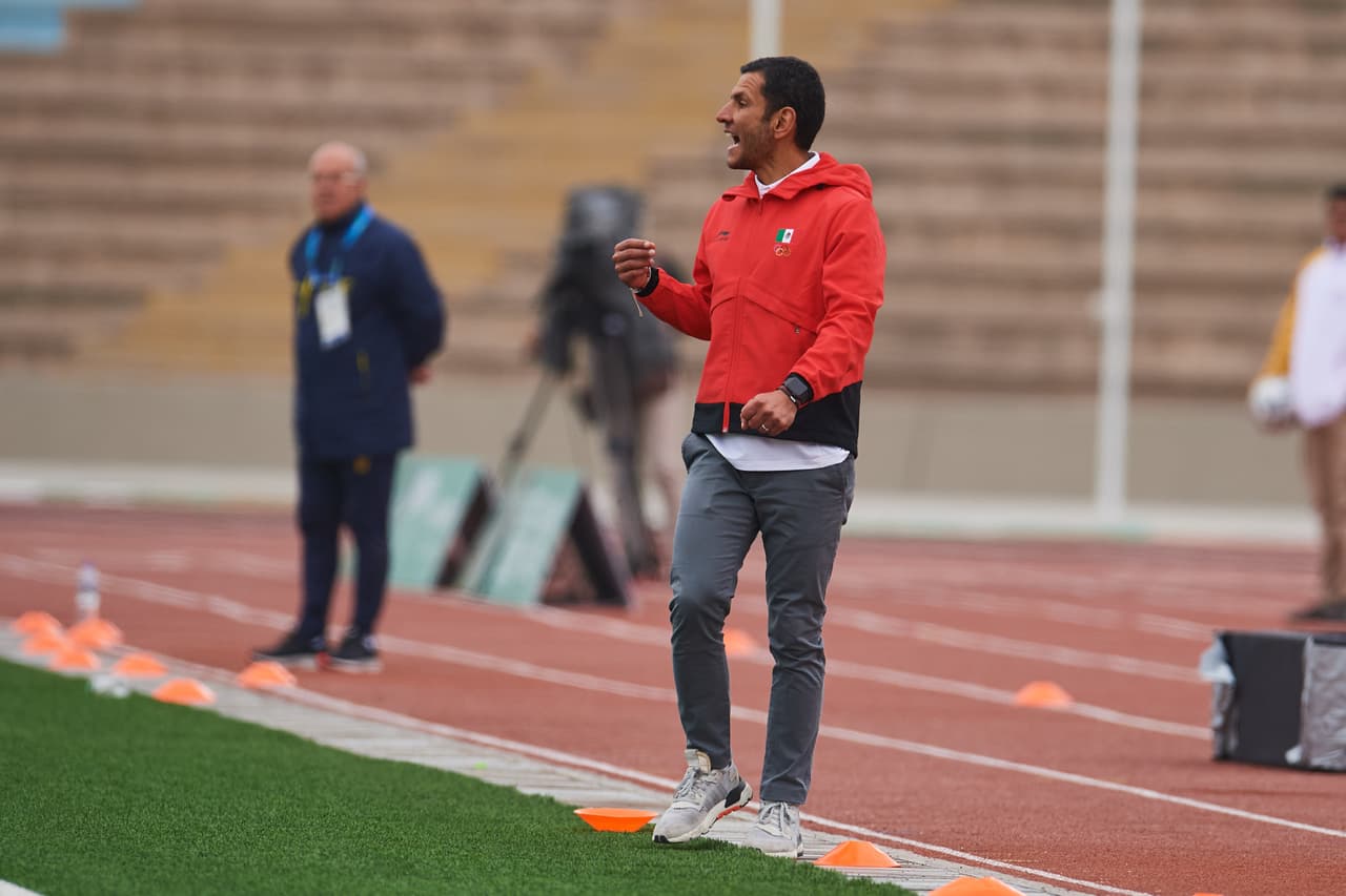 during the game Ecuador vs Mexico, corresponding to Mens First Round Group A Soccer at the XVIII Pan American Games Lima 2019, at the San Marcos Stadium, on August 04, 2019. <br><br> durante el partido Ecuador vs México, correspondiente a Fútbol Masculino Primera Ronda Grupo A en los XVIII Juegos Panamericanos Lima 2019, en el Estadio San Marcos, el 04 de Agosto de 2019.