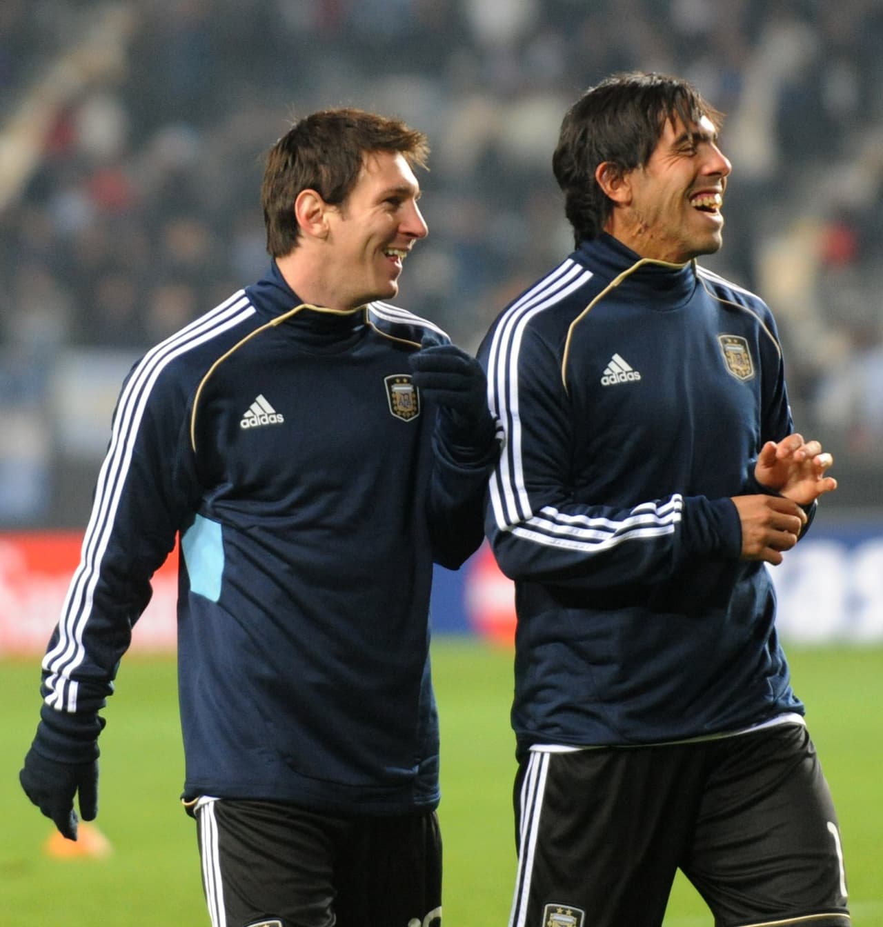 Lionel Messi y Carlos Tevez