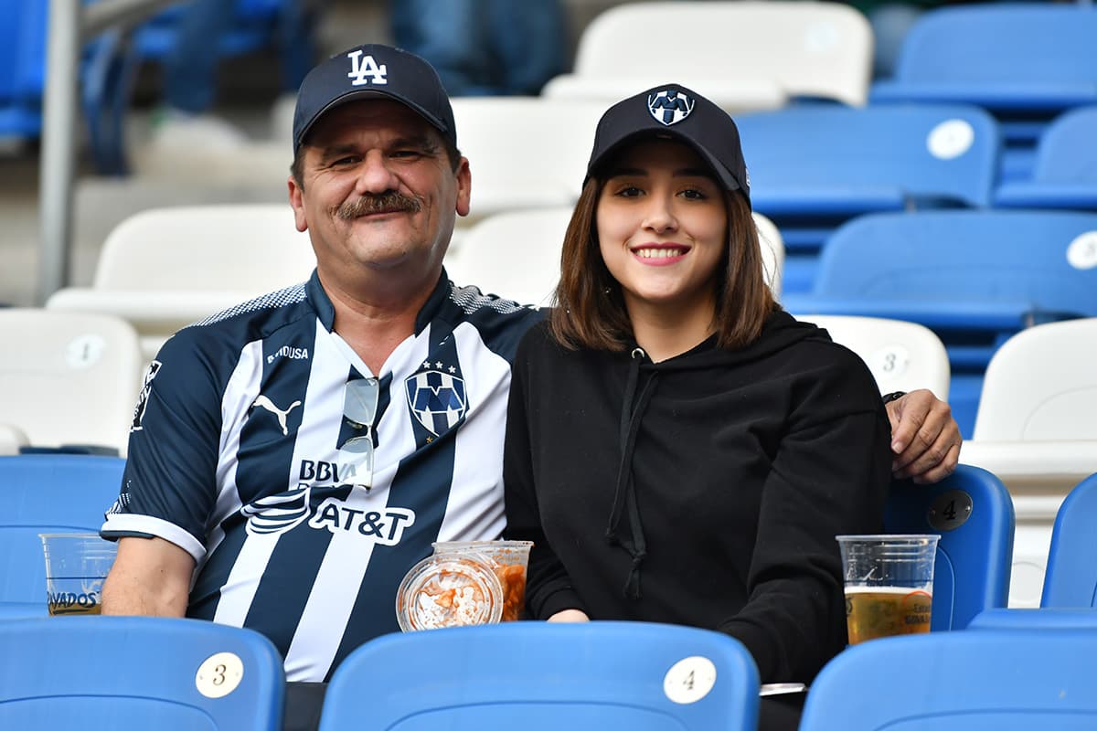 Los fanáticos de Rayados en el Estadio Bancomer para el juego contra Tuzos en la Jornada 1 del Clausura 2019.