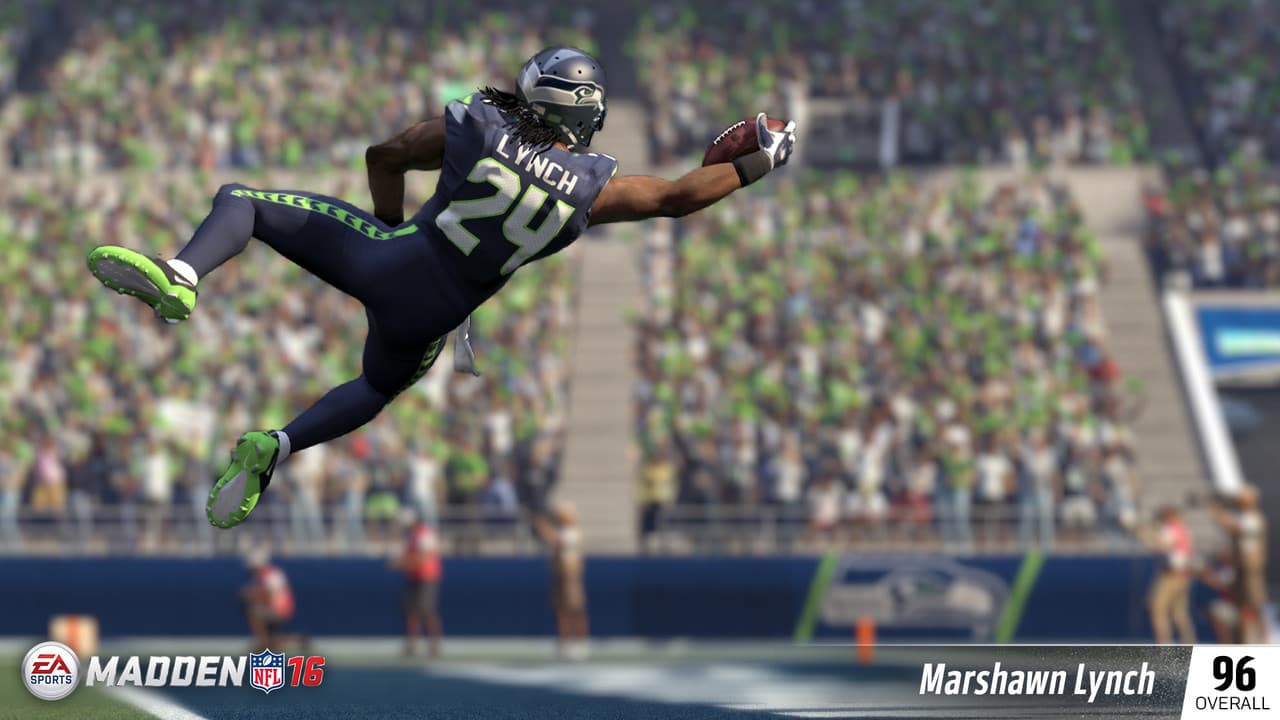 #1 Marshawn Lynch, Seattle Seahawks - 96 global (EA Sports)