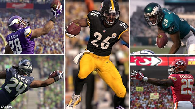 Mira en qué lugar se ubicó Le'Veon Bell entre sus compañeros de posición en el juego "Madden NFL '16" (EA Sports)