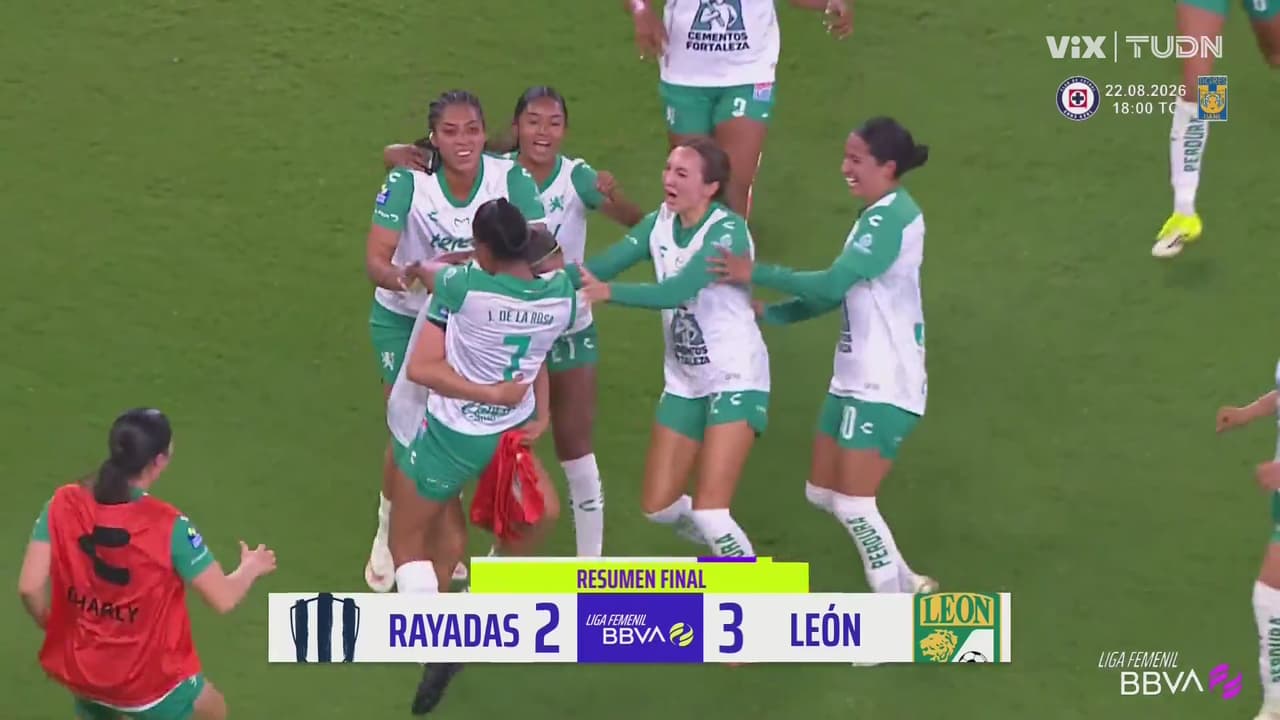 Resumen | León le arrebata el triunfo a Rayadas en el complemento