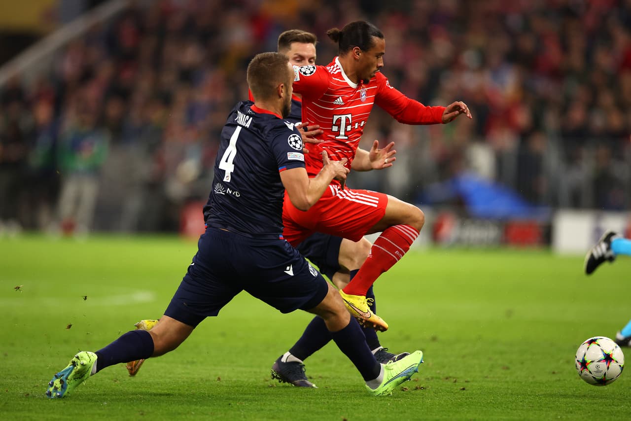 Con doblete de Sané y goles de Mané, Gnabry y Choupo-Moting, Bayern Munich se consolida líder en su grupo al derrotar al cuadro checo de Viktoria Plzen en casa.
