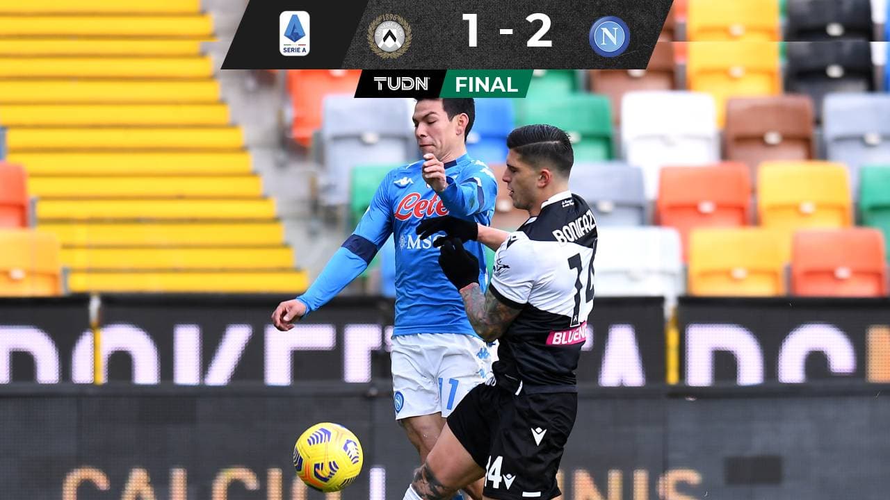 Chucky provoca penal y el Nápoli gana al Udinese