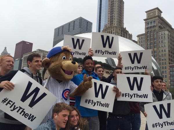 Clark, la mascota de los Cubs recorrió la ciudad de los vientos con una misión muy especial.