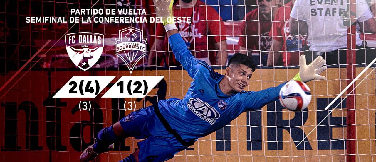 Héroes inesperados le dan triunfo por penales a FC Dallas para eliminar a Seattle Sounders