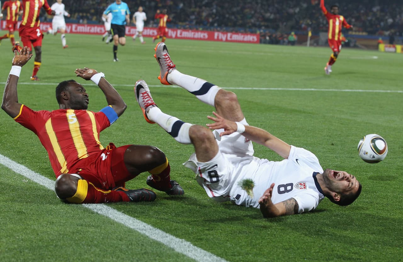 Para Sudáfrica-2010, Estados Unidos volvió a ser víctima del 'boom' africano: Ghana. En octavos de final perdió 2-1 contra Ghana con un gol al minuto 93.