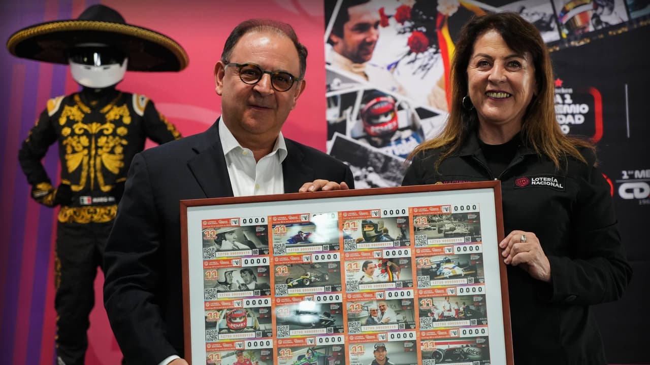 Lotería Nacional emite billetes conmemorando 60 años de la Fórmula 1 en México
