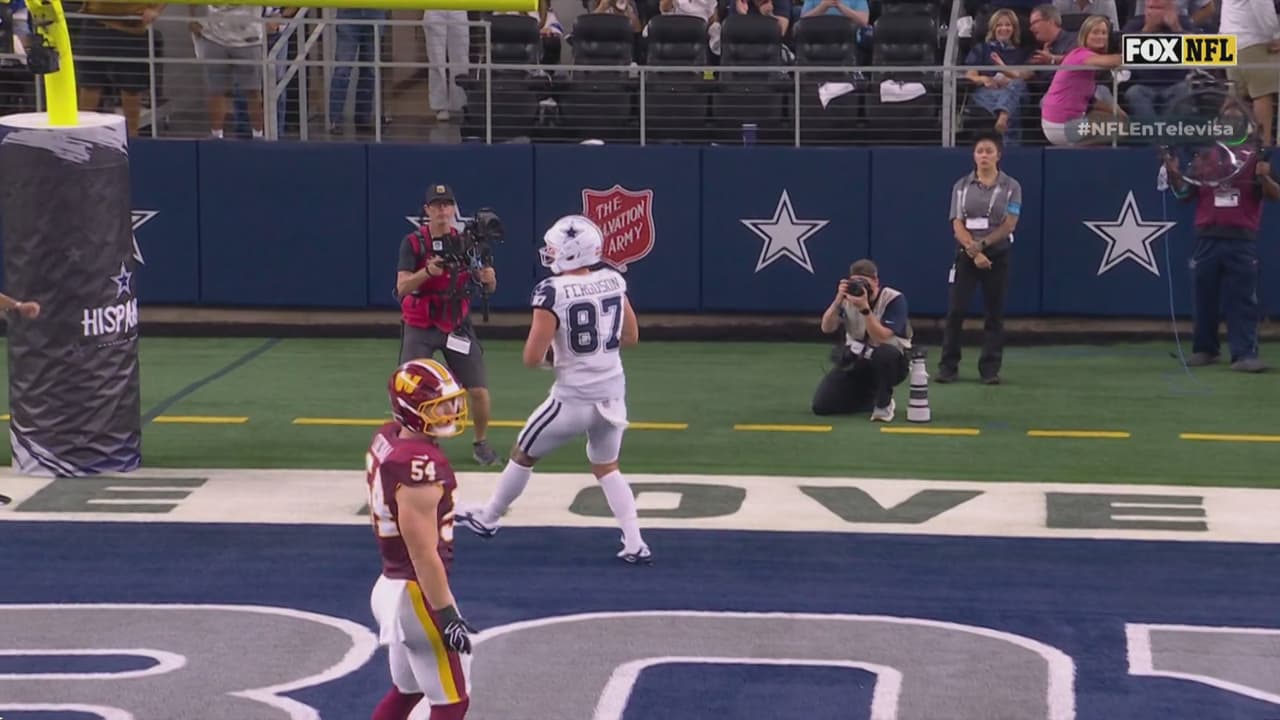 ¡Balazo de Prescott a Ferguson para el touchdown de Dallas!
