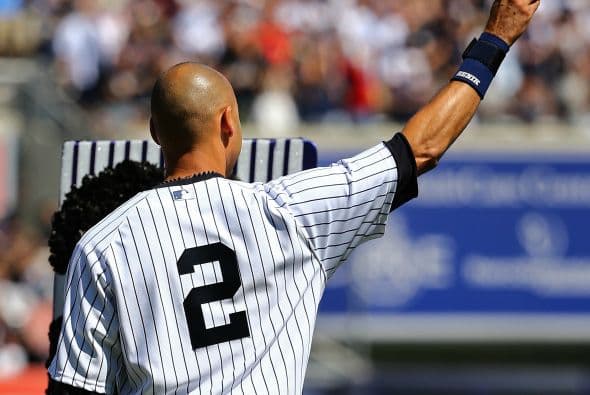 El pelotero durante un homenaje en Yankee Stadium
