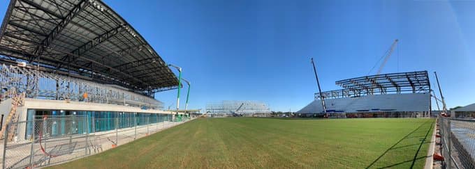 Hasta no hace mucho, allí se levantaba el histórico Lockhart Stadium. Hoy, tras pocos meses de construcción, el primer estadio de Inter Miami CF se erige a toda velocidad en Fort Lauderdale.