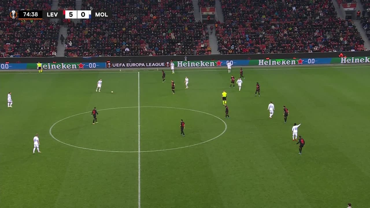 ¡GOL!  anota para Molde. Eric Kitolano