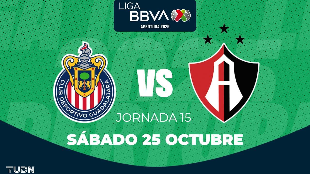 Chivas vs. Atlas: horario y dónde ver el partido de la Jornada 15 de la Liga MX