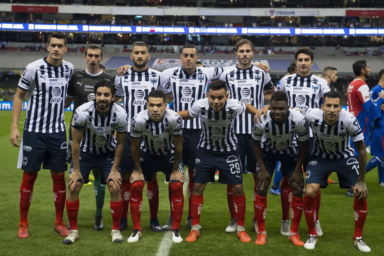 Con esta alineación se presentó Rayados en el estadio Azteca.