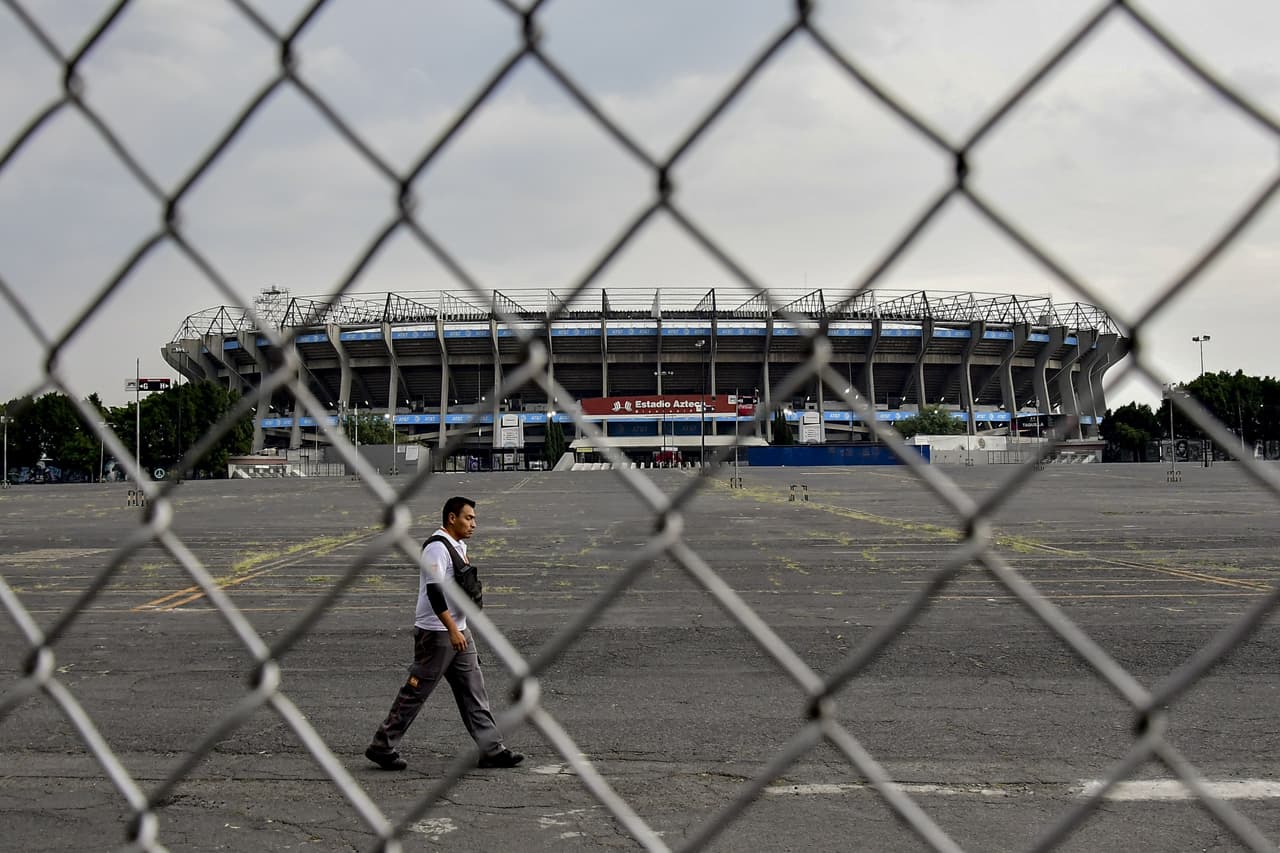Esta es la perspectiva del último partido en Liga MX hasta nuevo aviso. Un América ante Cruz Azul en el Estadio Azteca.