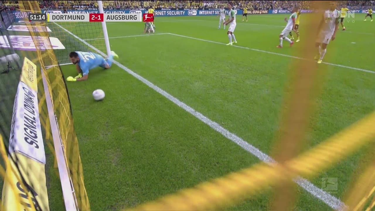 Gol de Jadon Sancho y el Dortmund pone el 2-1 sobre el Augsburgo