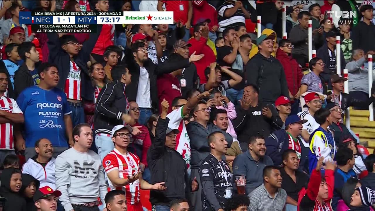 ¡GOL!  anota para Necaxa. Ricardo Monreal