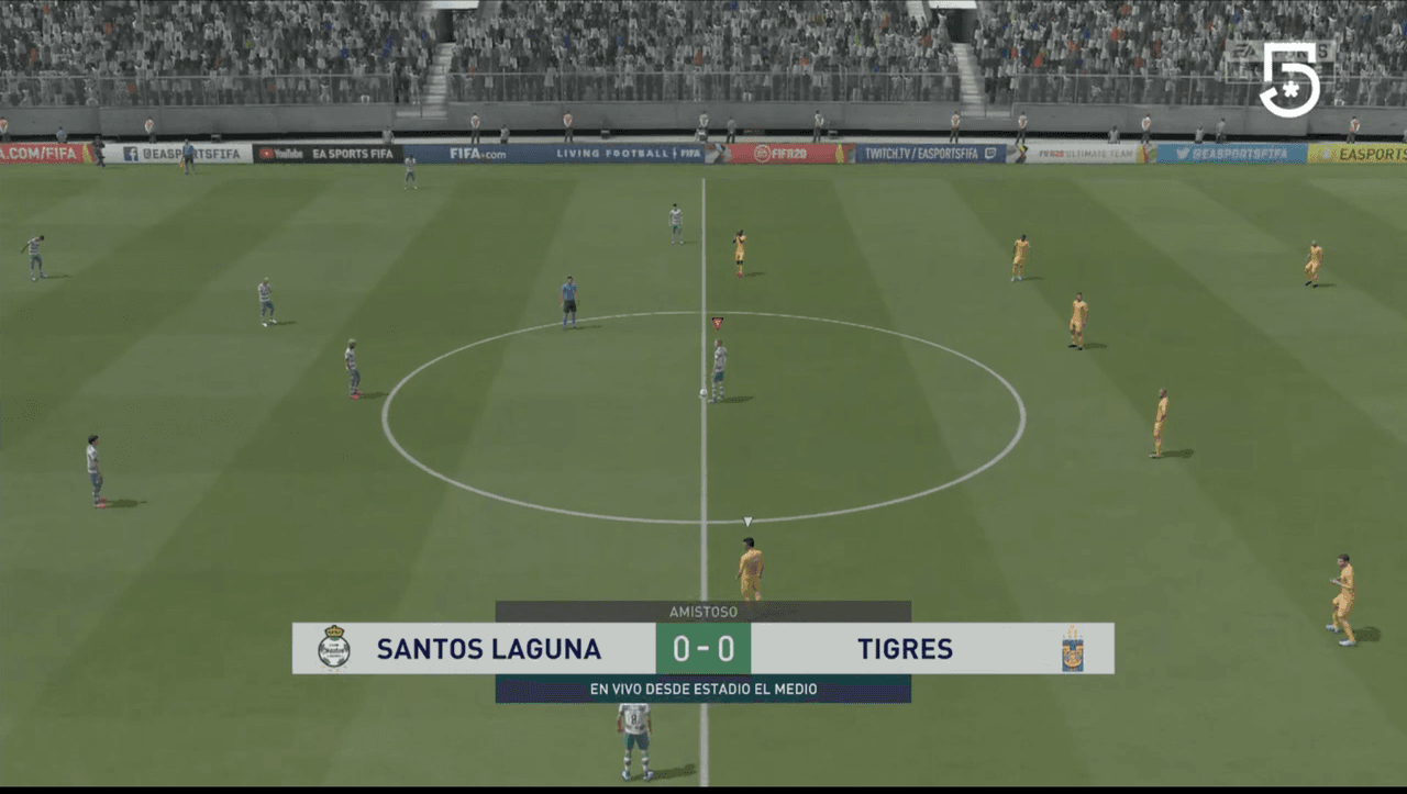 Gran actuación de Francisco Venegas otorga primer triunfo a Tigres en eLiga MX ante el poderoso Santos que no metió ni las manos.