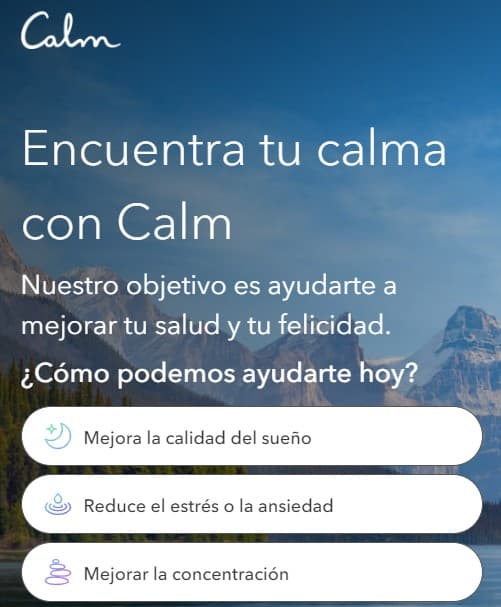 Calm es una de las aplicaciones para ayudar a meditar y conciliar el sueño más populares.