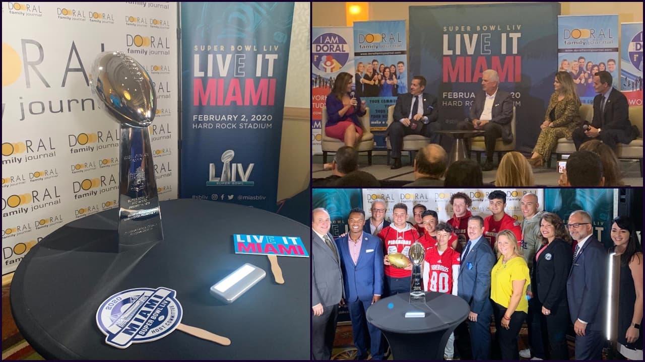 Presentación del Comité de Control para el Miami Super Bowl LIV.