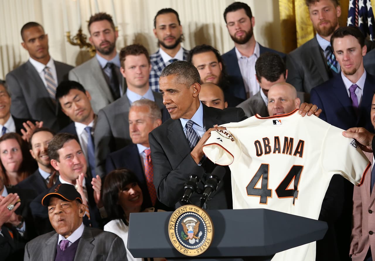 Obama recibió al equipo en la Casa Blanca por tercera vez en cinco años.