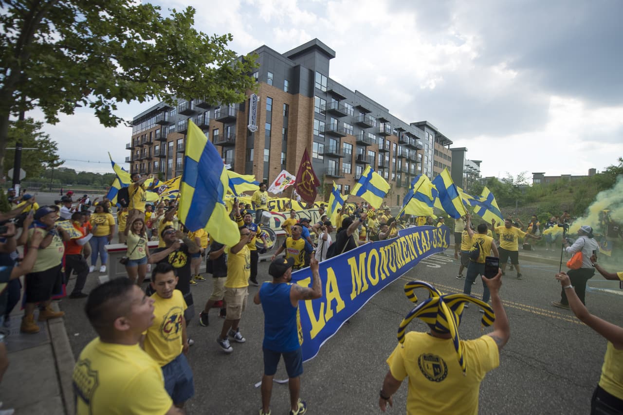 during the game America (MEX) vs Boca Juniors (ARG), corresponding to the Torneo Colossus Cup 2019, at Red Bull Arena, Harrison, Nueva Jersey, on July 03, 2019. 
<br>
<br> durante el partido América (MEX) vs Boca Juniors (ARG), Correspondiente al Torneo Colossus Cup 2019, en el Red Bull Arena, Harrison, Nueva Jersey, el 03 de Julio de 2019.