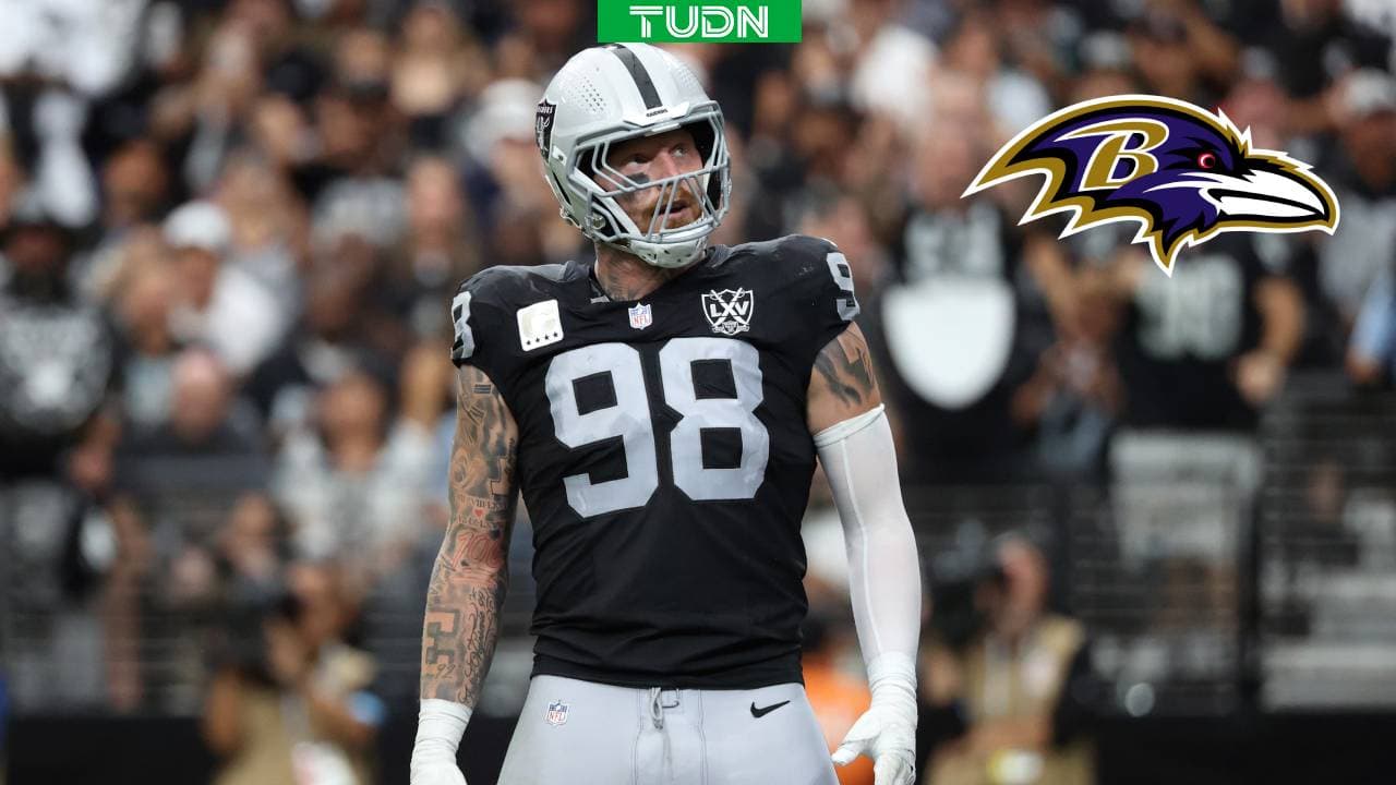 ¡El defensivo Maxx Crosby llega a Baltimore Ravens!