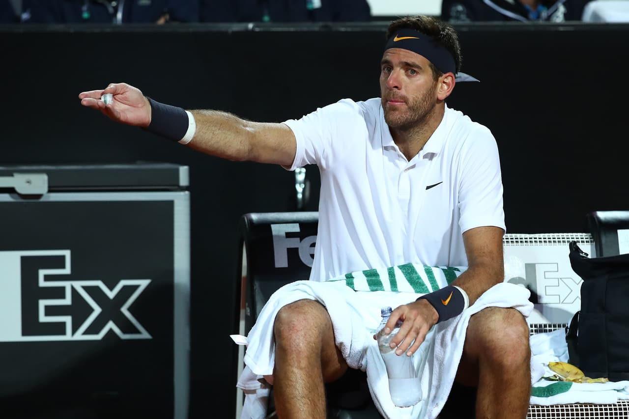 El argentino reclamó al juez de silla en más de una ocasión por sus decisiones en el último set.