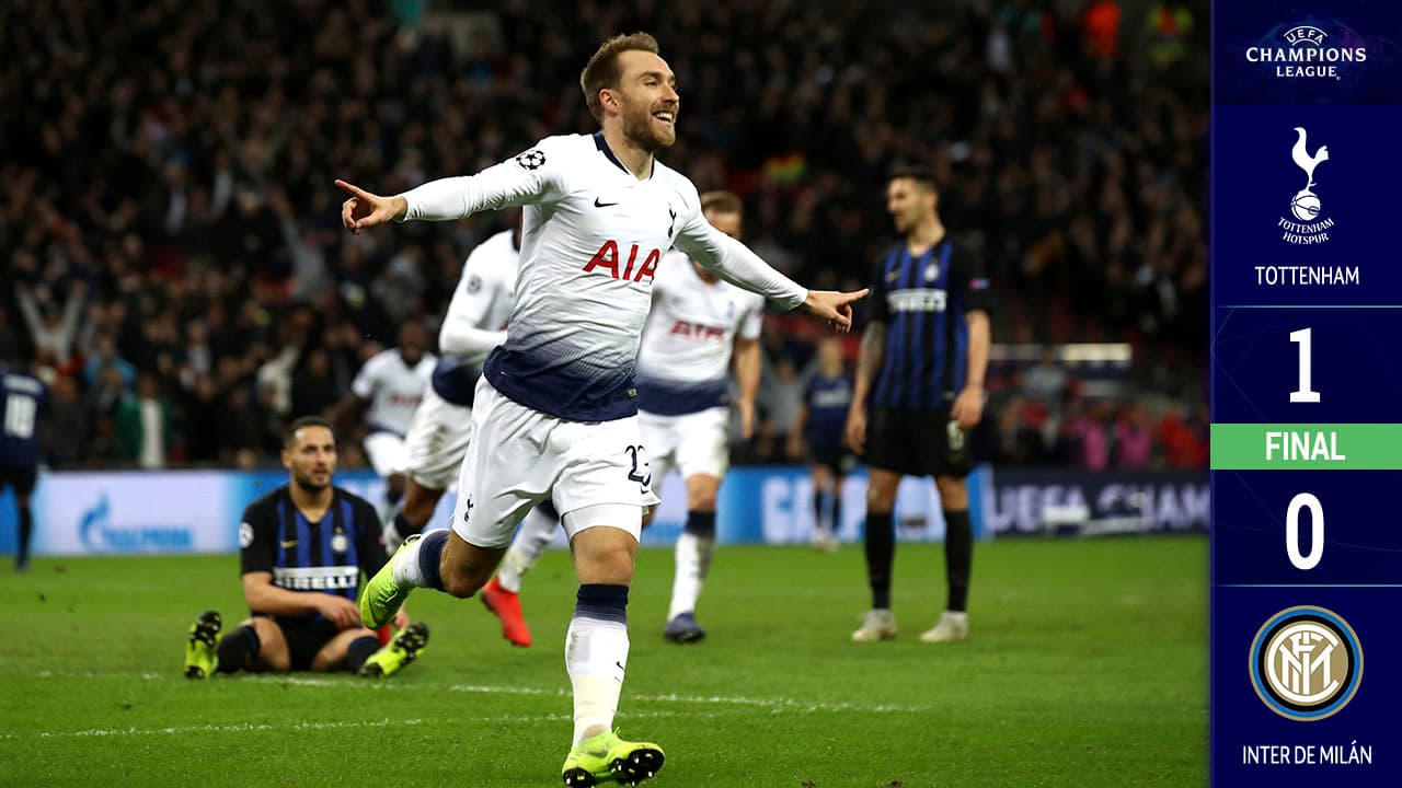 Tottenham venció por la mínima al Inter y quedó con opciones de avanzar a Octavos de Final