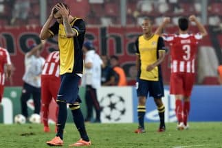 El Atlético fue víctima de sus errores en Grecia.