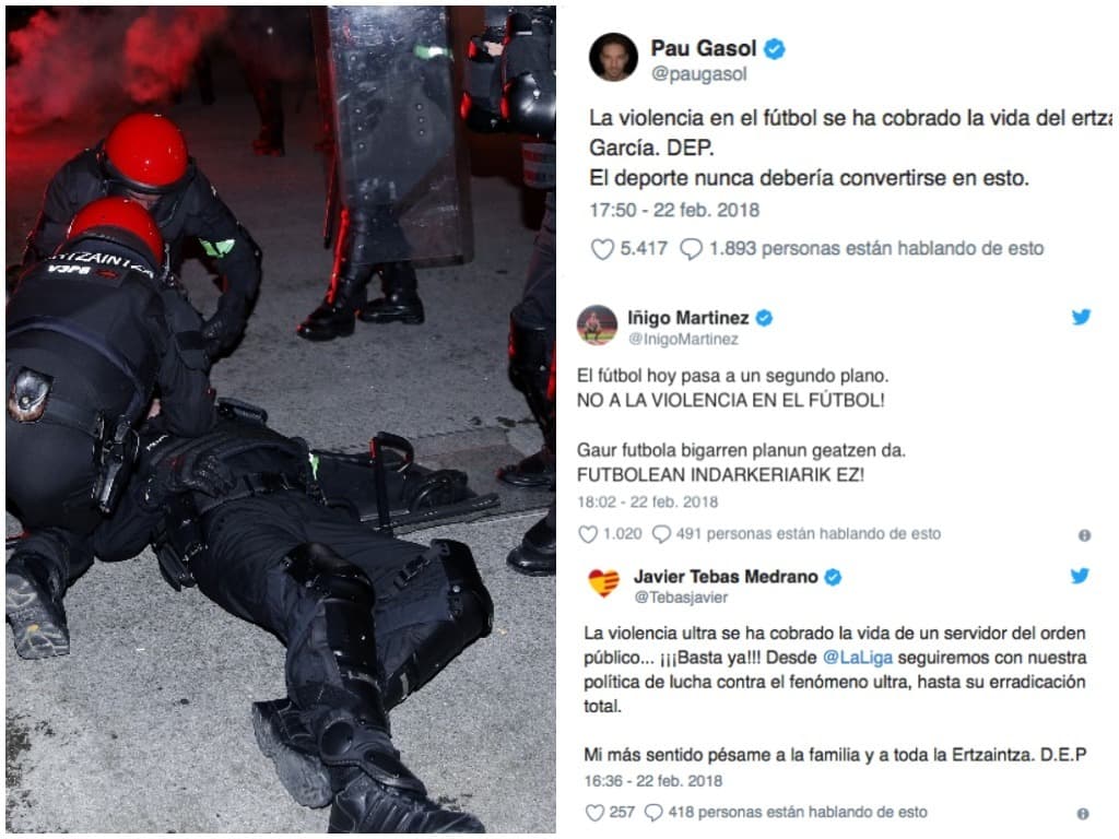 Futbolistas y otros deportistas españoles, como también los directivos y clubes de La Liga, se han manifestado tras el fallecimiento del agente.