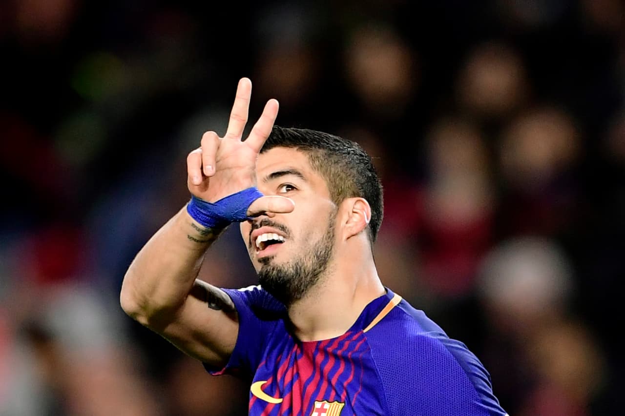 Así llegó al minuto 2 del segundo tiempo el tanto de Luis Suárez, el segundo en su cuenta personal.