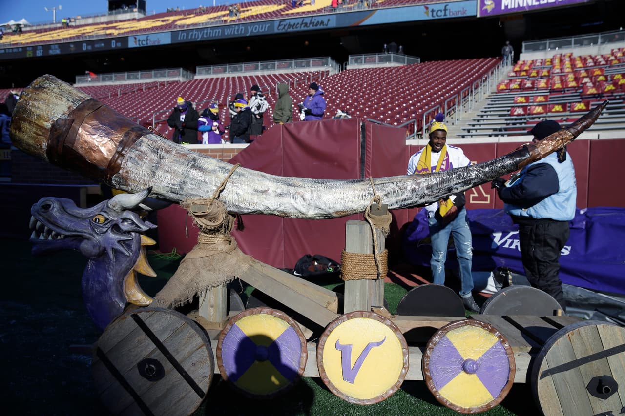 Espectacular cuerno de los Vikigns.