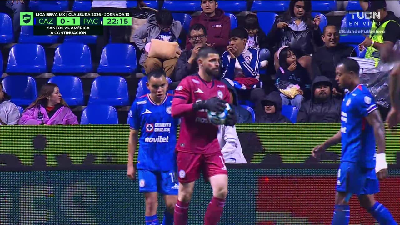 ¡TIRO ATAJADO! disparo por Víctor Guzmán.