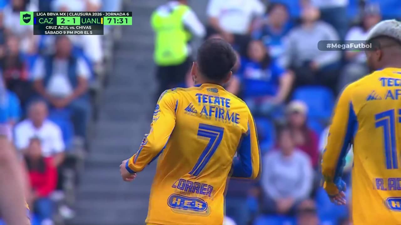 ¿Quién más? Ángel Correa le clava un golazo a Cruz Azul y mete a Tigres al juego