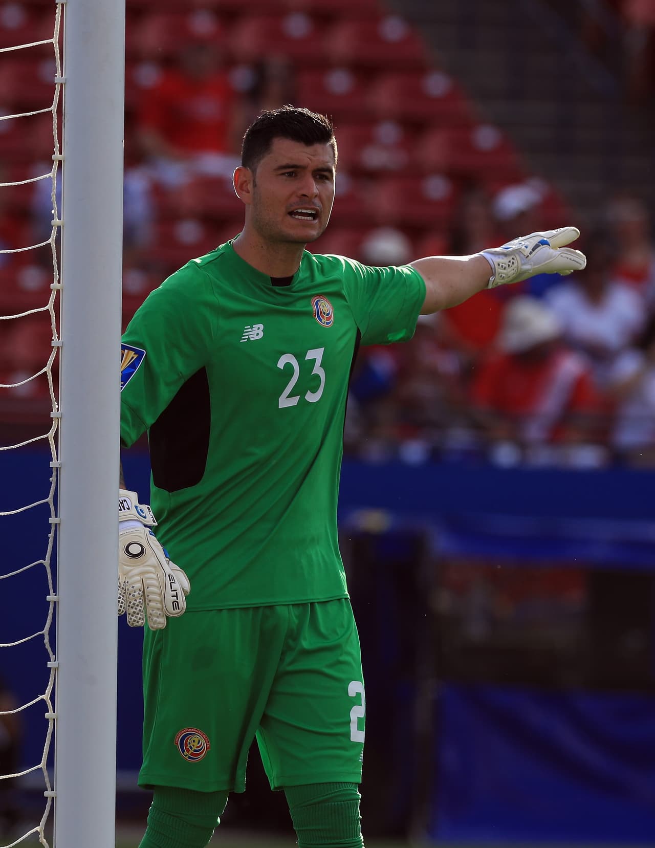 Danny Carvajal, portero de Costa Rica, tuvo un día más tranquilo.