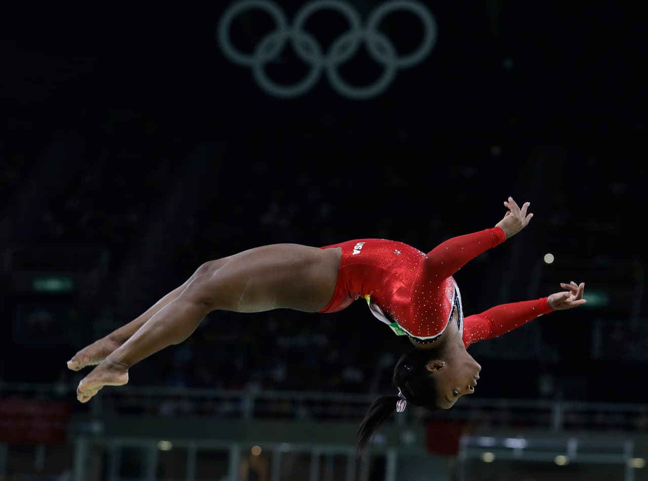Biles fue la tercera en turno.