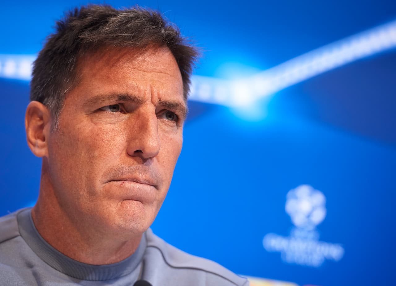 SEVILLE, SPAIN - NOVEMBER 20: Head Coach of Sevilla FC Eduardo Berizzo attends the press conference prior to their Champions League match against Liverpool FC at the Sevilla FC training ground on November 20, 2017 in Seville, Spain. (Photo by Aitor Alcalde/Getty Images)