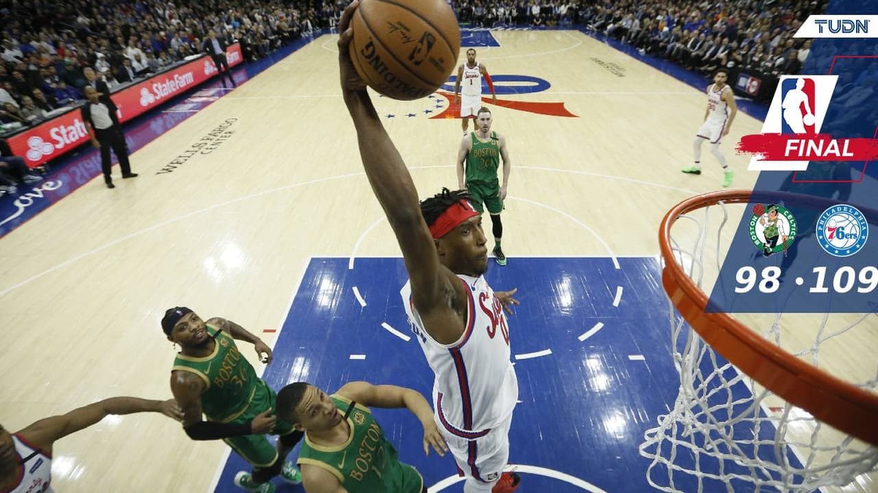 76ers vence a Celtics, sin el lesionado Embiid