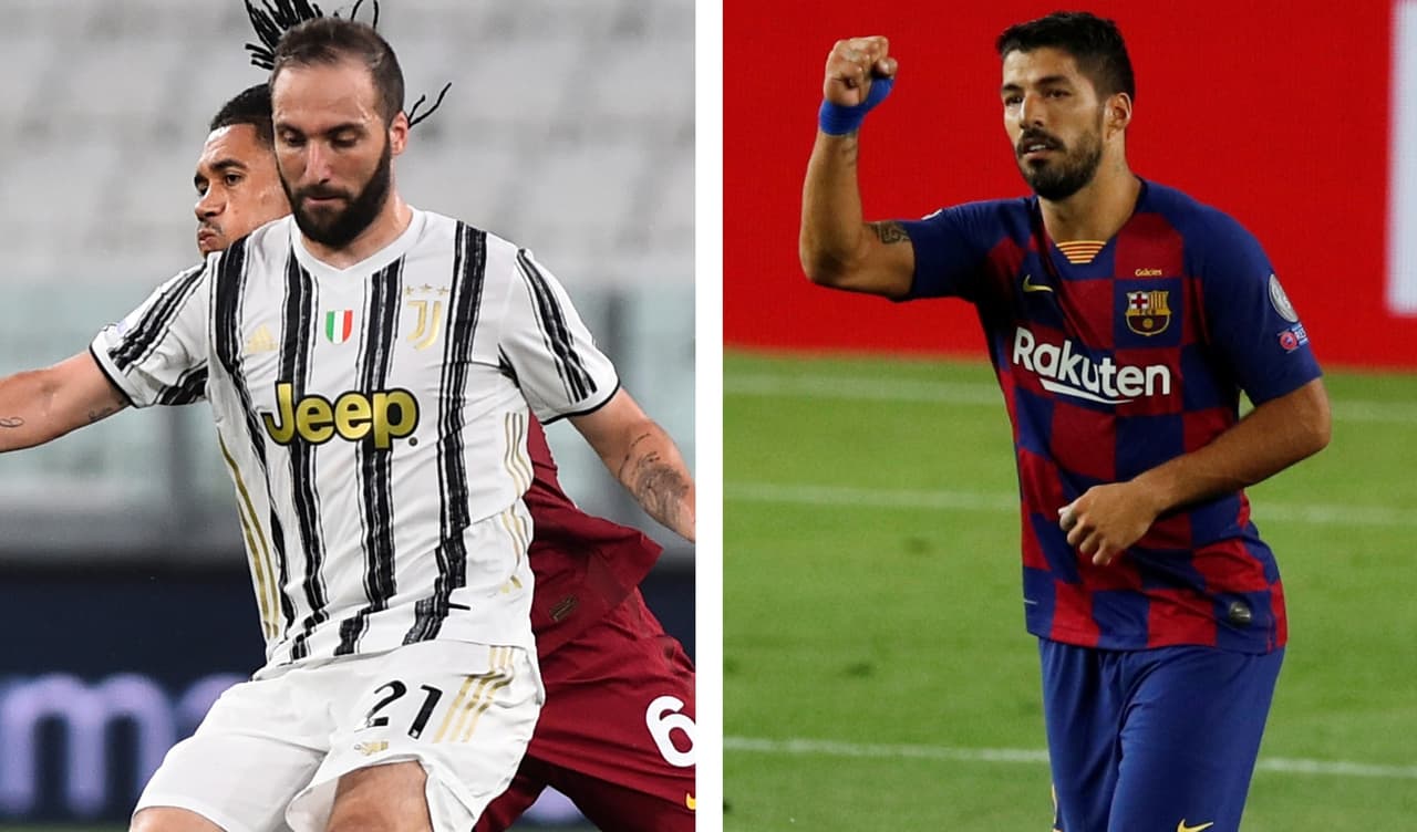 Gonzalo Higuaín y Luis Suárez