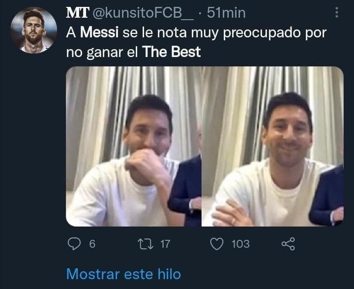 Tras la entrega de los premios de la FIFA, los memes se abalanzaron sobre Lionel Messi y Cristiano Ronaldo, luego de que las dos leyendas se vieran superadas por el goleador polaco, Robert Lewandoswki.