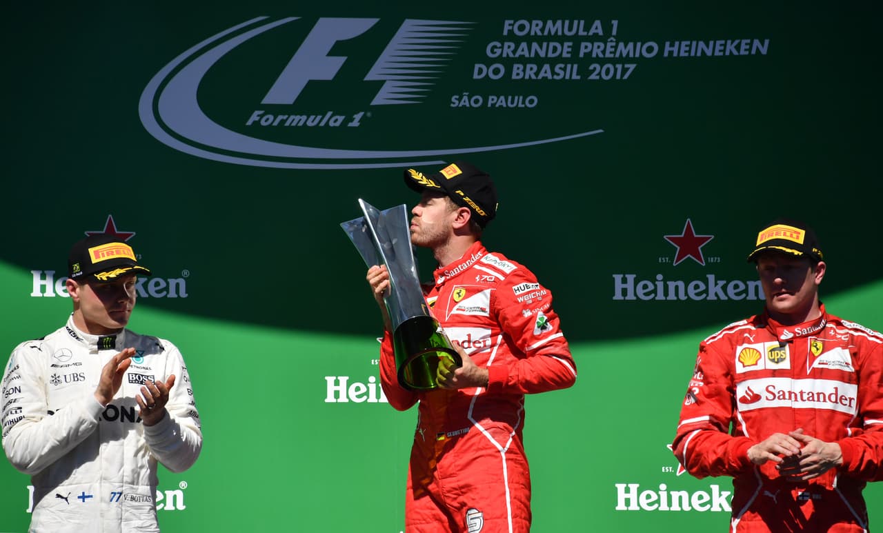 Vettel gana en Brasil y se queda a un paso del subcampeonato de la F1