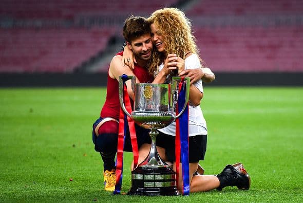 Piqué y Shakira se dieron una larga sesión de fotos.