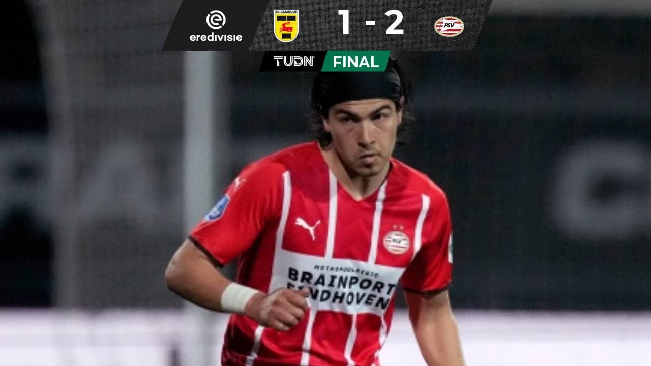 'Guti' jugó todo el partido en la remontada del PSV vs Cambuur